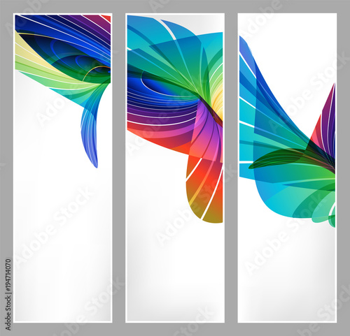 Set business template for presentation, banners. Bright abstraction.