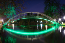 Bedford Foot Bridge At Night