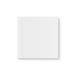 Poster - Vector mock up of book white blank cover