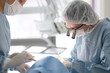 © Anna Jurkovska - Doctor with an assistant in the surgical dental surgery in the clinic