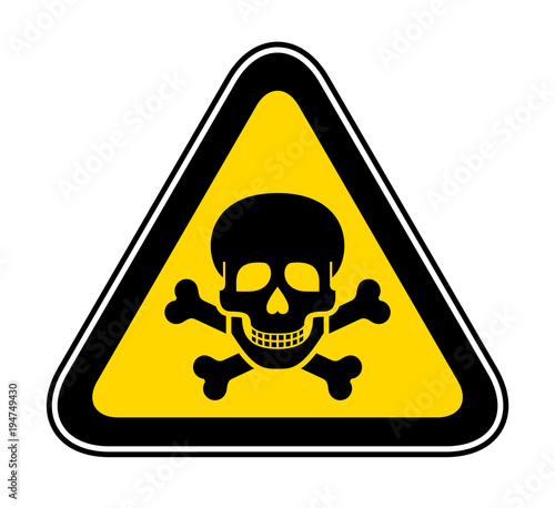 Fotomural Triangular Warning Hazard Symbol