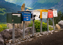 Post Boxes In Swiss Alps