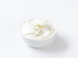 bowl of white cream