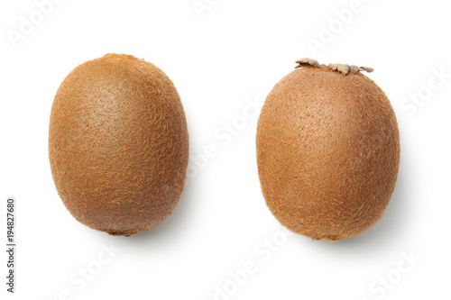 Kiwi Fruit Isolated on White Background Tableau sur Toile