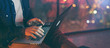 © Rymden - Man working on laptop at night
