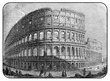 © acrogame - Rome, magnificent Colosseum, XIX century engraving