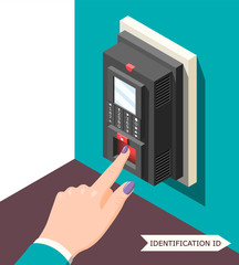 Poster - biometric id background