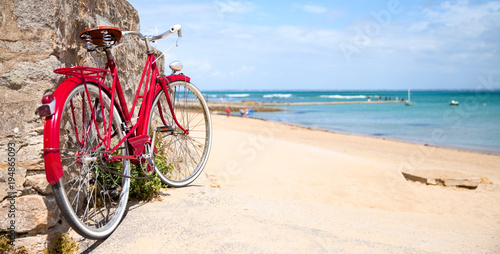 France Bretagne Plage Velo En Bord De Mer Buy This Stock Photo And Explore Similar Images At Adobe Stock Adobe Stock