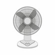 © volyk - Table fan isolated on white background