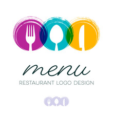 Abstract Restaurant Menu Logo Design