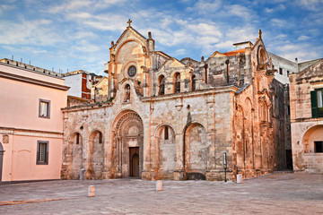 Wall Mural - Matera, Basilicata, Italy: the medieval church of San Giovanni Battista