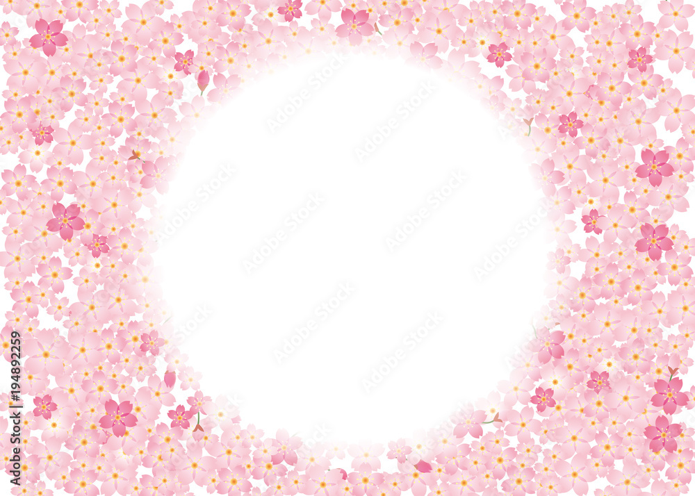 春のイメージの背景 丸窓 桜文様 桜吹雪 ピンク 桜のイラスト 桜のリース 桜のオーナメント Do Salonu Fototapety 春のイメージの背景 丸窓 桜文様 桜吹雪 ピンク 桜のイラスト 桜のリース 桜のオーナメント Do Salonu Fototapety