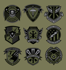 military patch emblem badges