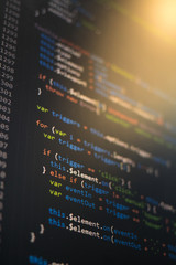 Programming Coding with editor colorful themes