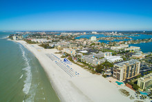 Aerial Image Of Resorts On St Pete Beach FL