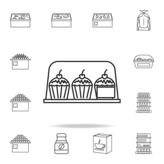 Poster - cake in a glass on sale icon. Detailed set of shops and hypermarket icons. Premium quality graphic design. One of the collection icons for websites, web design, mobile app