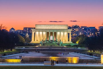 Fototapete - Abraham Lincoln Memorial in Washington, D.C. United States
