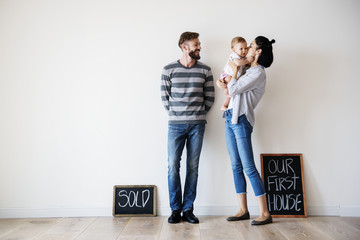 Wall Mural - Couple sold first house