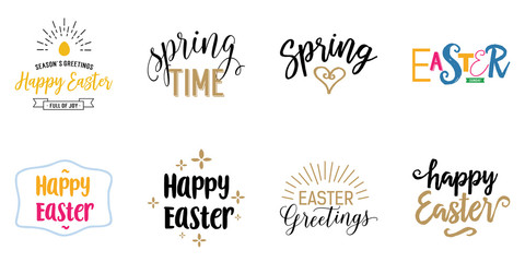 Wall Mural - Spring and Easter greeting card set