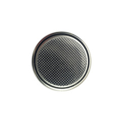 Wall Mural - Closeup button cell battery or or coin cell