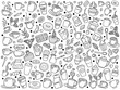 vector set of coffee doodle