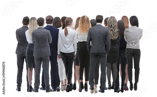 Fotografía Back view group of business people