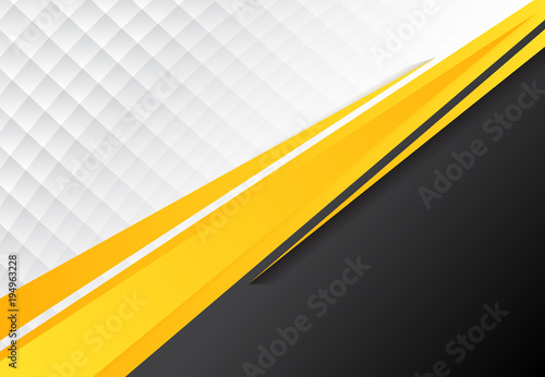 Fotografía template corporate concept yellow black grey and white contrast background