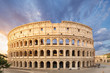 The Coliseum or Flavian Amphitheatre (Amphitheatrum Flavium or Colosseo), Rome, Italy.  