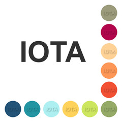 Poster - Farbige Buttons - IOTA Schrift