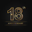 anniversary,aniversary, eighteen years anniversary celebration logotype. 18th anniversary logo. eighteen years.