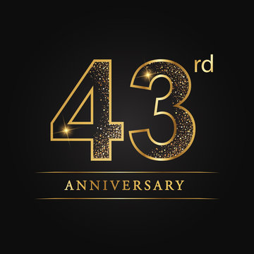 anniversary,aniversary, forty-three years anniversary celebration logotype. 43rd anniversary logo. forty-three years.