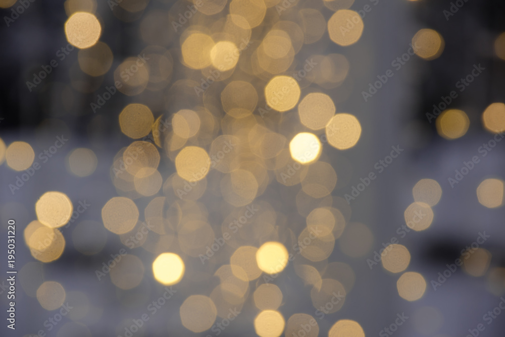 abstract background with bokeh defocused lights - obrazy, fototapety, plakaty 