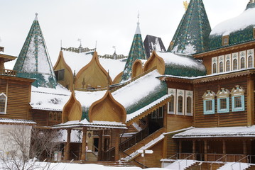 Wall Mural - The Palace of Tsar Alexei Mikhailovich — the wooden Royal Palace. Moscow