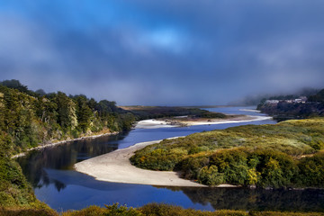 gualala river meets pacific ocean mendocino california