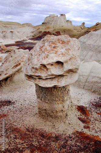 Fotografie, Obraz hoodoo rock formation of the desert badlands in the Bisti De Na Zin wilderness i