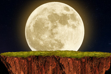 Wall Mural - moon and clouds
