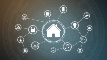Wall Mural - concept of smart home