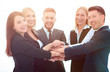 © ASDF - closeup.smiling business team with hands clasped together