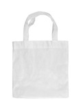 Fototapeta  - White cotton bag on white isolated background.