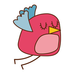 Sticker - cute cartoon bird animal beauty