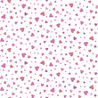 Heart-shaped, random dots pattern (pattern swatch)
