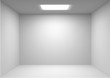 Vector empty white room