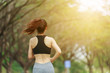 © geargodz - young fitness woman running in park