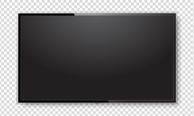 Wall Mural - realistic tv screen mock up