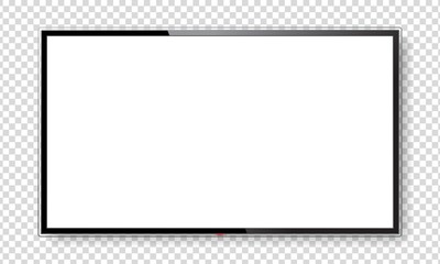 Wall Mural - realistic tv screen mock up