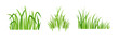 Eco green grass icons