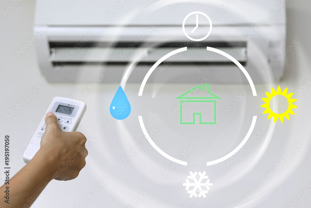 Settings of climate control in your smart house Stock Photo | Adobe Stock