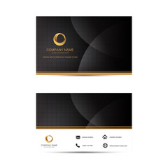 Geometric background business card template. Flat design.