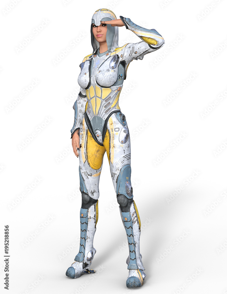 Photo Art Print Sexy Female Science Fiction Character