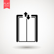 Elevator icon isolated on background. Lift icon vector. Modern flat pictogram, business, marketing, internet concept. Symbol for web site design or button to mobile app. Logo illustration